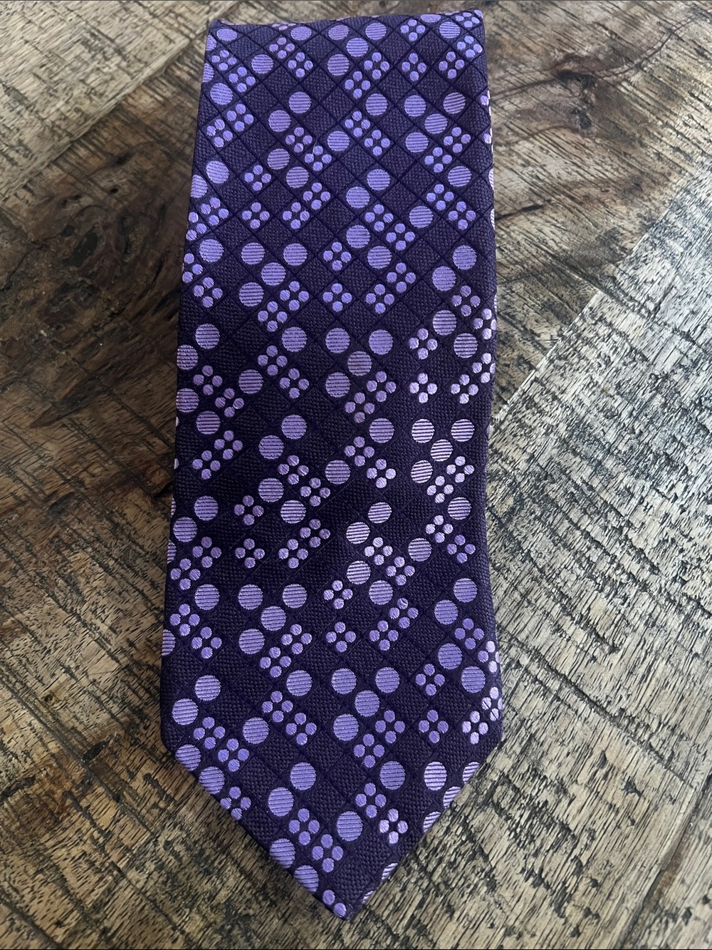 Ted Baker Purple Dot-Pattern Men's Tie